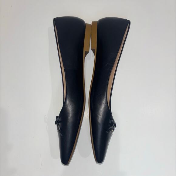 COACH Annabelle Black Leather Flats Size 10 - Picture 13 of 15
